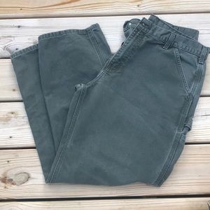 Hunter green carhartt pants